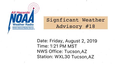Click on warning box boundary for more information. . Noaa tucson